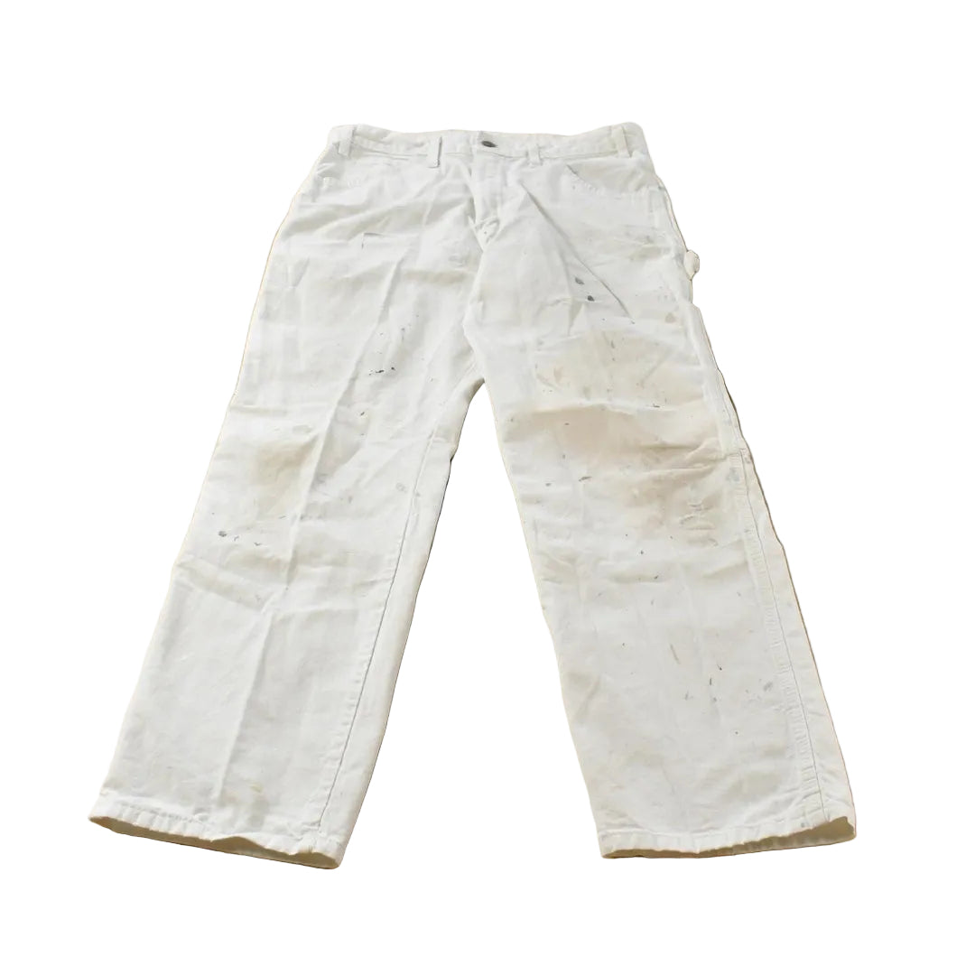 Vintage 1990's Dickies Sherwin Williams White Painters Pants Men's 32 x 29