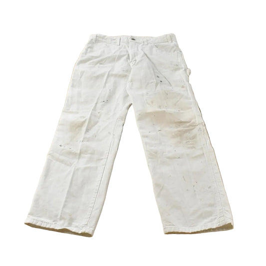 Vintage 1990's Dickies Sherwin Williams White Painters Pants Men's 32 x 29