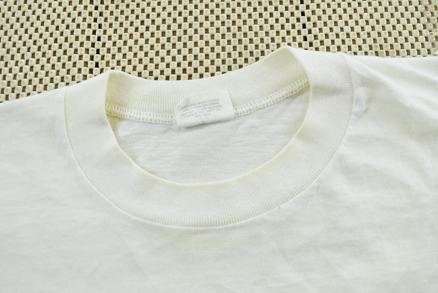 Vintage 1990s Oakton Blank White T-Shirt M Men's Medium