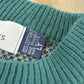Vintage 1990s Bill Blass Textured 3D Cotton Knit Crewneck Sweater Men's L / 90s Abstract Pattern Knitted Sweatshirt / Made in USA