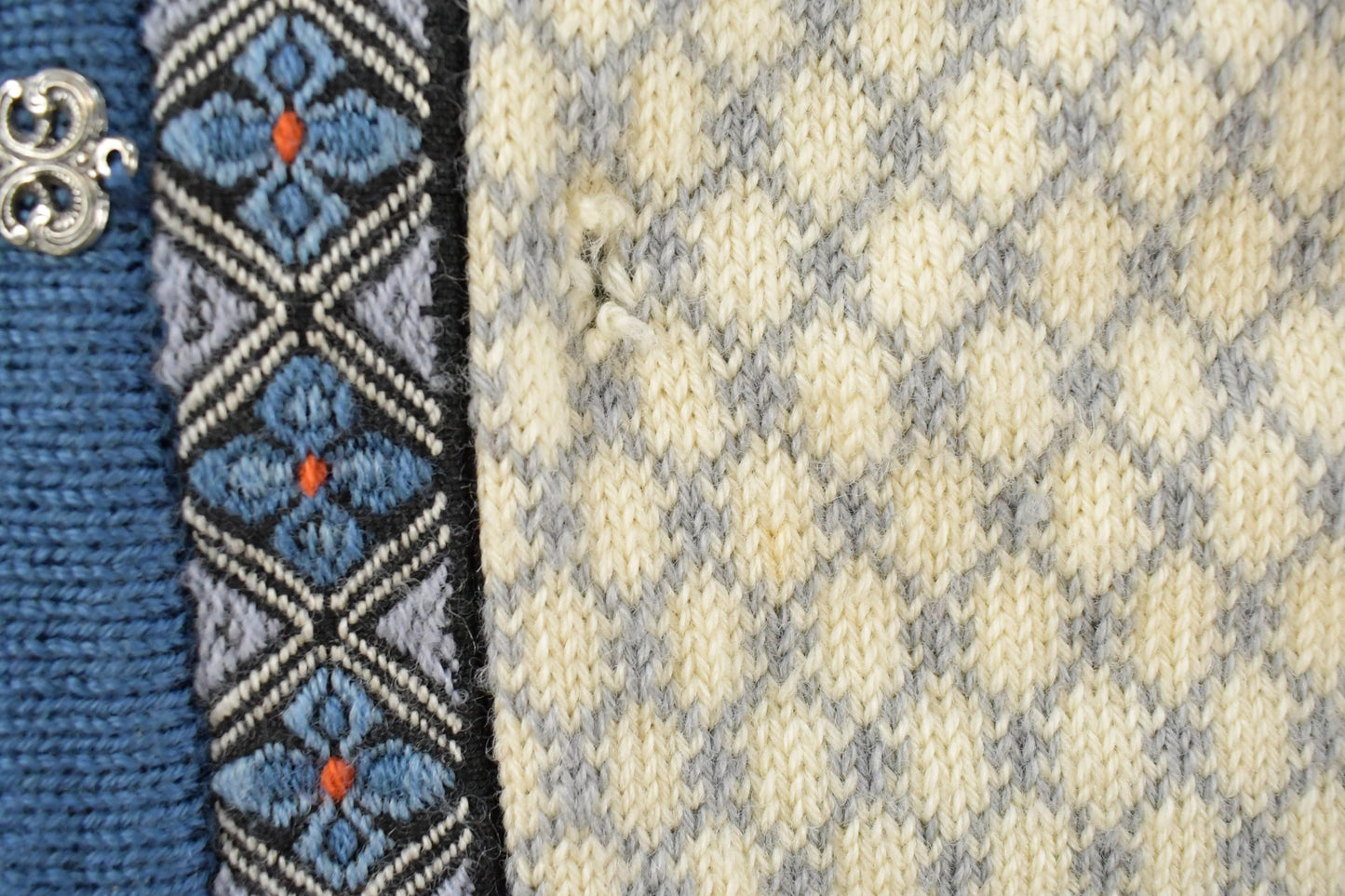 Vintage 1990s Dale Of Norway Wool Knit Cardigan Sweater Women's XL