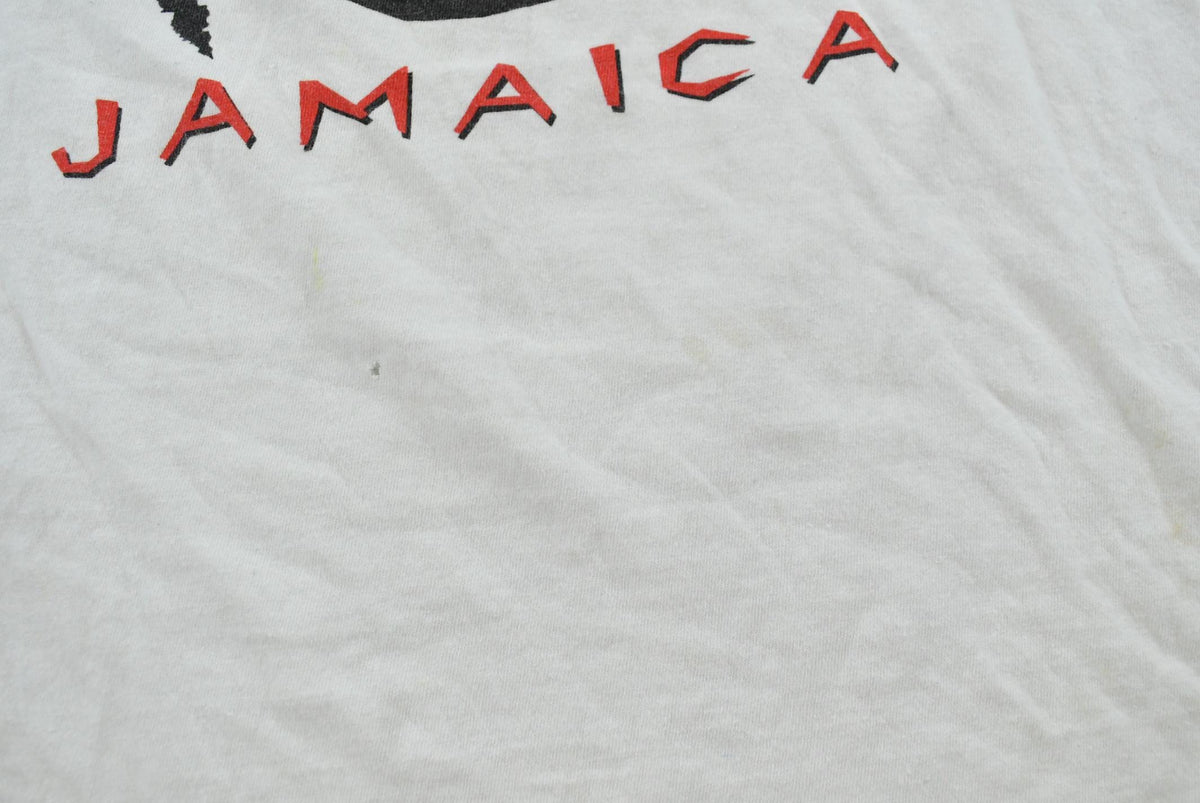 Vintage 1990s Smile Mon Jamaica Smiley Face Souvenir Travel T-Shirt Men's L