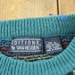 Vintage 1990s Van Heusen Acrylic Knit Striped Crewneck Sweater Men's M