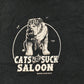 Vintage 1996 Liquid Blue Cats Suck Saloon Graphic T Shirt Men's XL