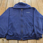 Vintage 1990s Carhartt Full Zip Hoodie Men's XL / Sun Faded / 90s Workwear / Zip Up Sweatshirt