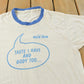 Vintage 1980s Blue Nun Ringer Graphic T Shirt Mens M