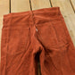 Vintage 1970s Levi's Orange Corduroy Pants Women's 29 x 32.5