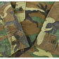Vintage 1980s Five Brother Woodland Camo Military Button Up Shirt Men's M