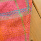 Vintage 1990s Gallagher Plaid Mohair Blend Knit Crewneck Sweater Women's L