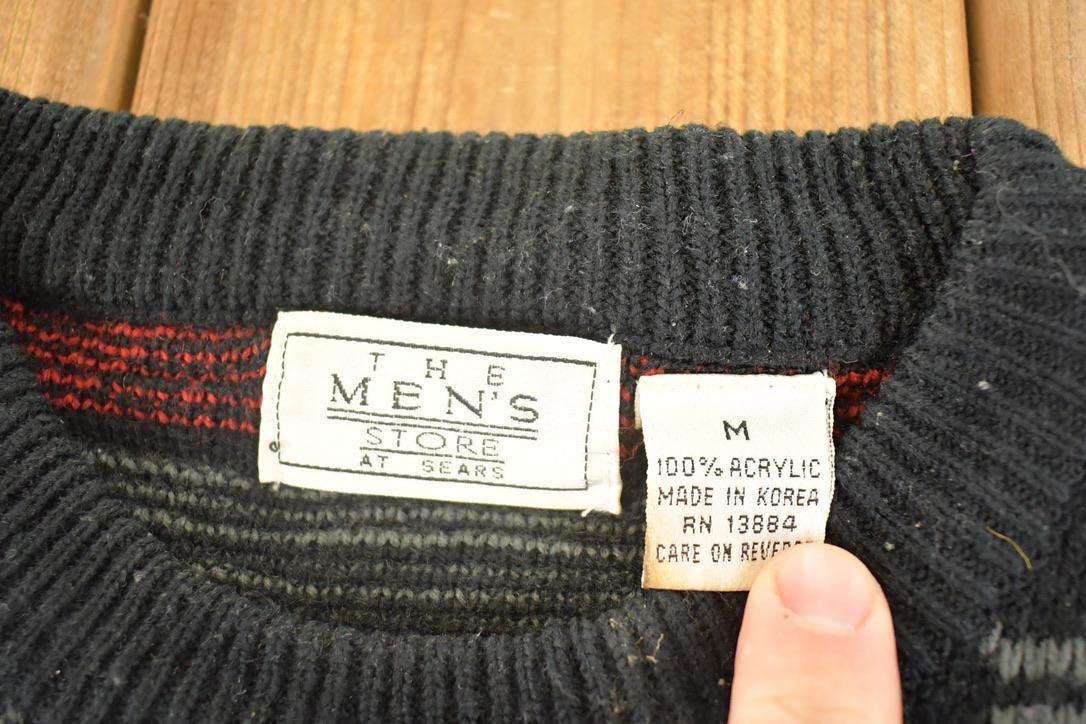 Vintage 1990s The Men's Store Knit Crewneck Sweater Men's M