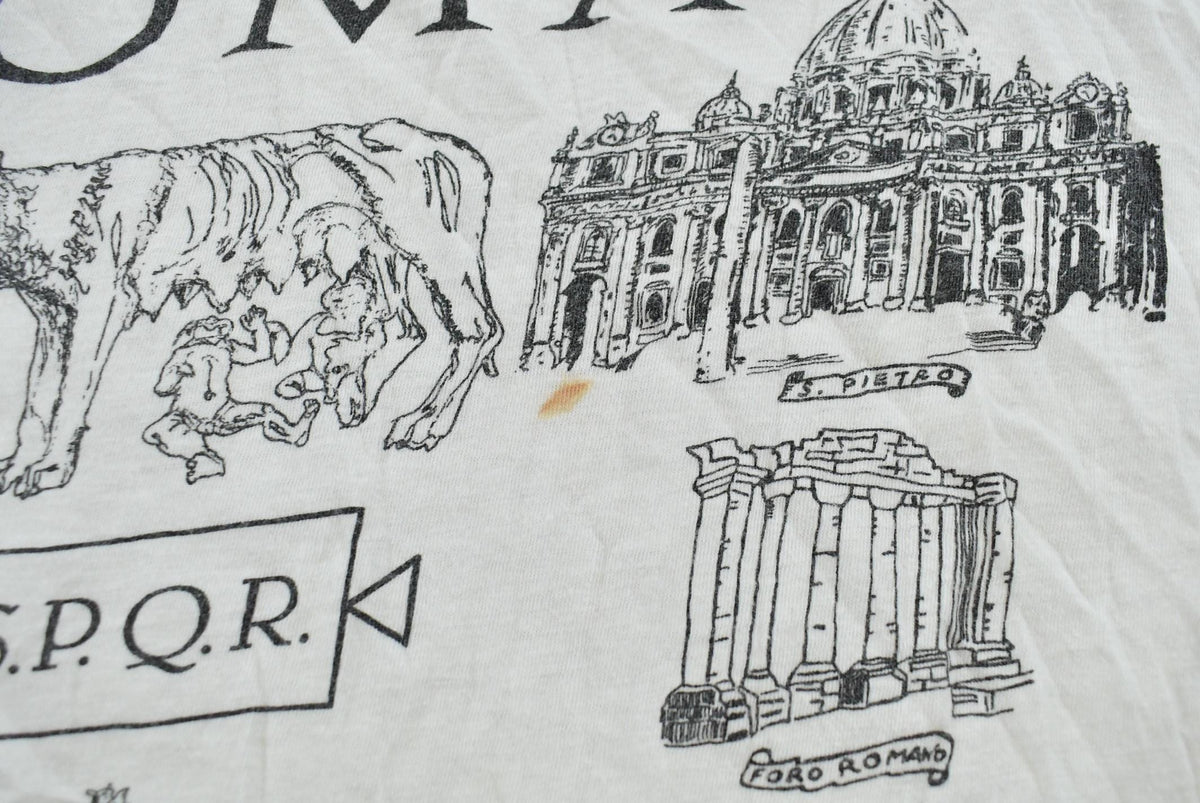 Vintage 1990s Roma Tourist Attraction Sightseeing Souvenir T-Shirt Men's M