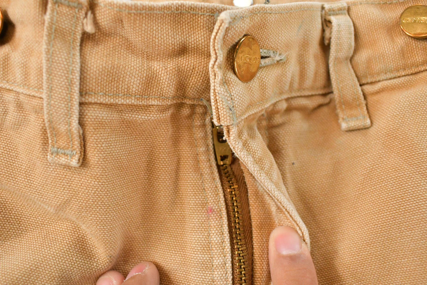 Vintage 1980s Carhartt Insulated Canvas Work Pants Men's 33 x 27.5