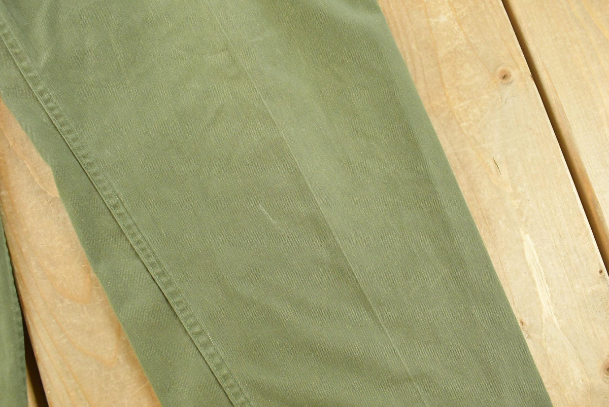 Vintage 1970s Military OG 507 Army Fatigue Pants Men's 33 x 25