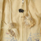 Vintage 1990s Northern Sun Fur Hood Polar Bear Art Wool Jacket Women's M