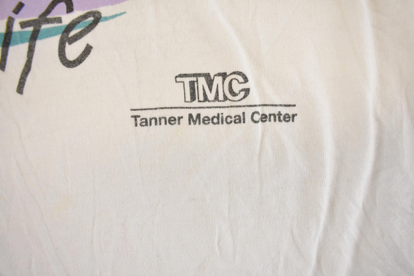 Vintage 1990s Together For Life Tanner Medical Center Graphic T-Shirt Men's L
