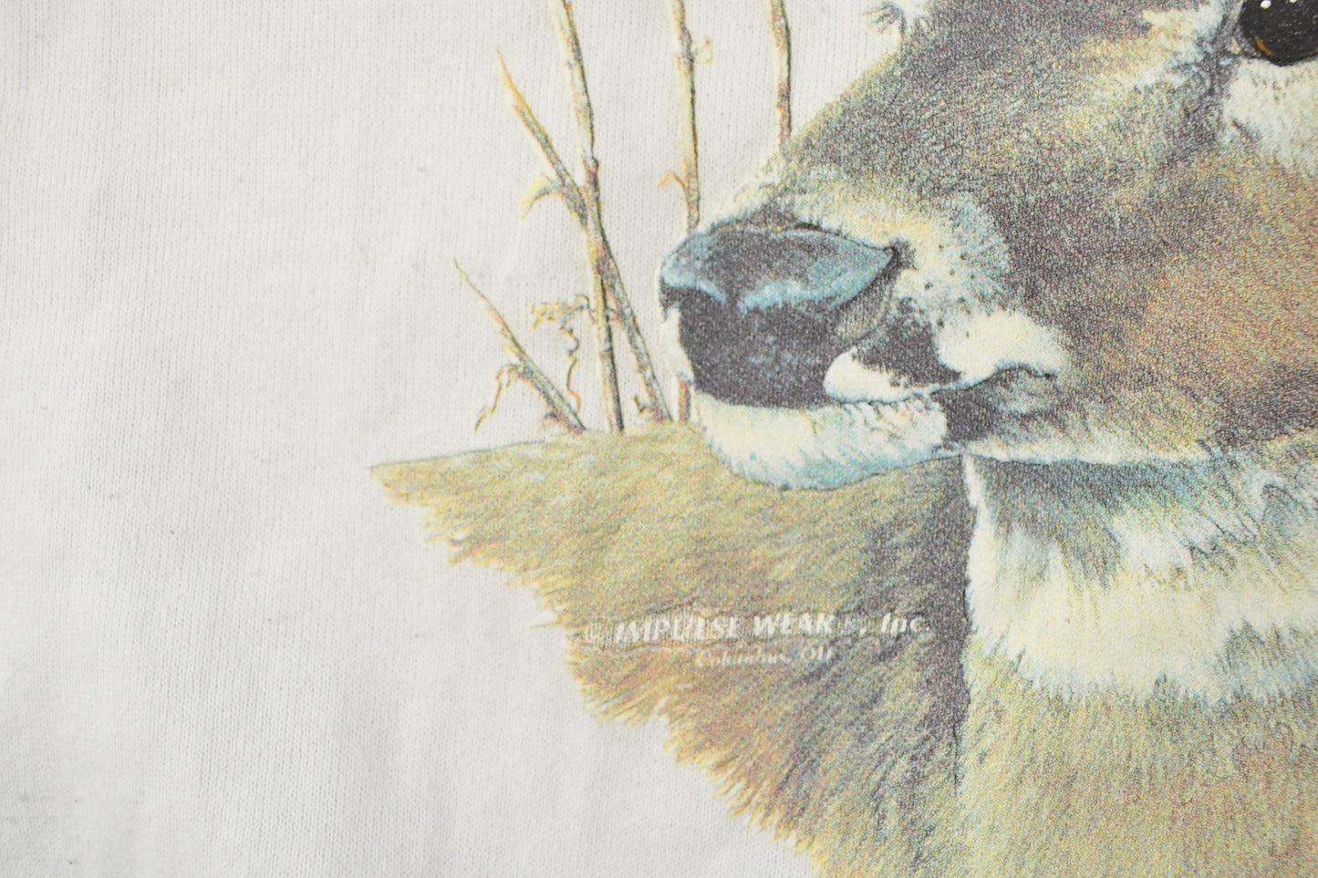 Vintage 1990s Deer Animal Hunting Graphic Souvenir Crewneck Sweatshirt Men's 2XL