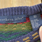 Vintage 1990s Northern Isles Striped Ramie Cotton Knit Crewneck Sweater Men's L