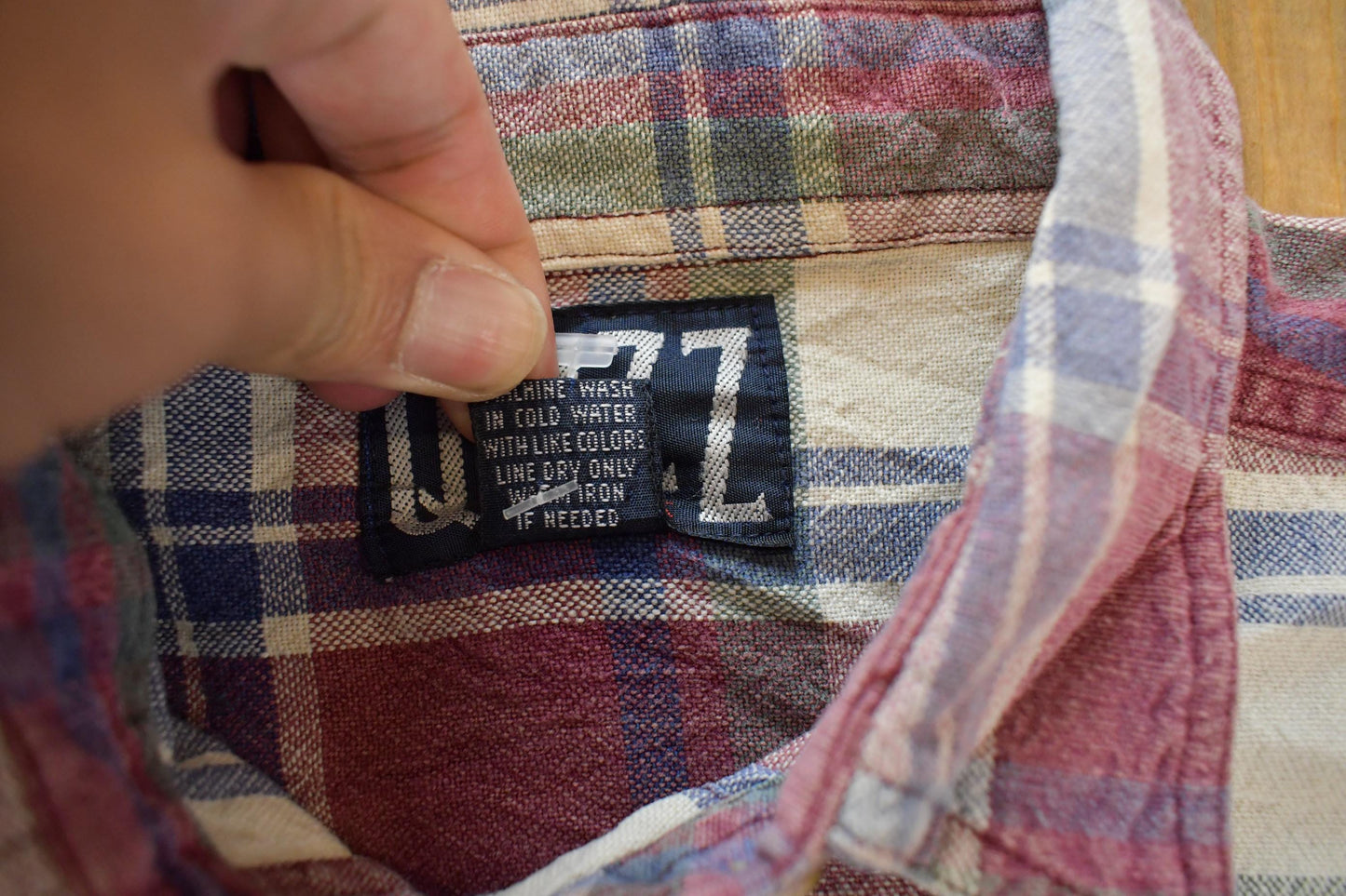 Vintage 1990s Quizz Plaid Flannel Button Up Shirt Women's M
