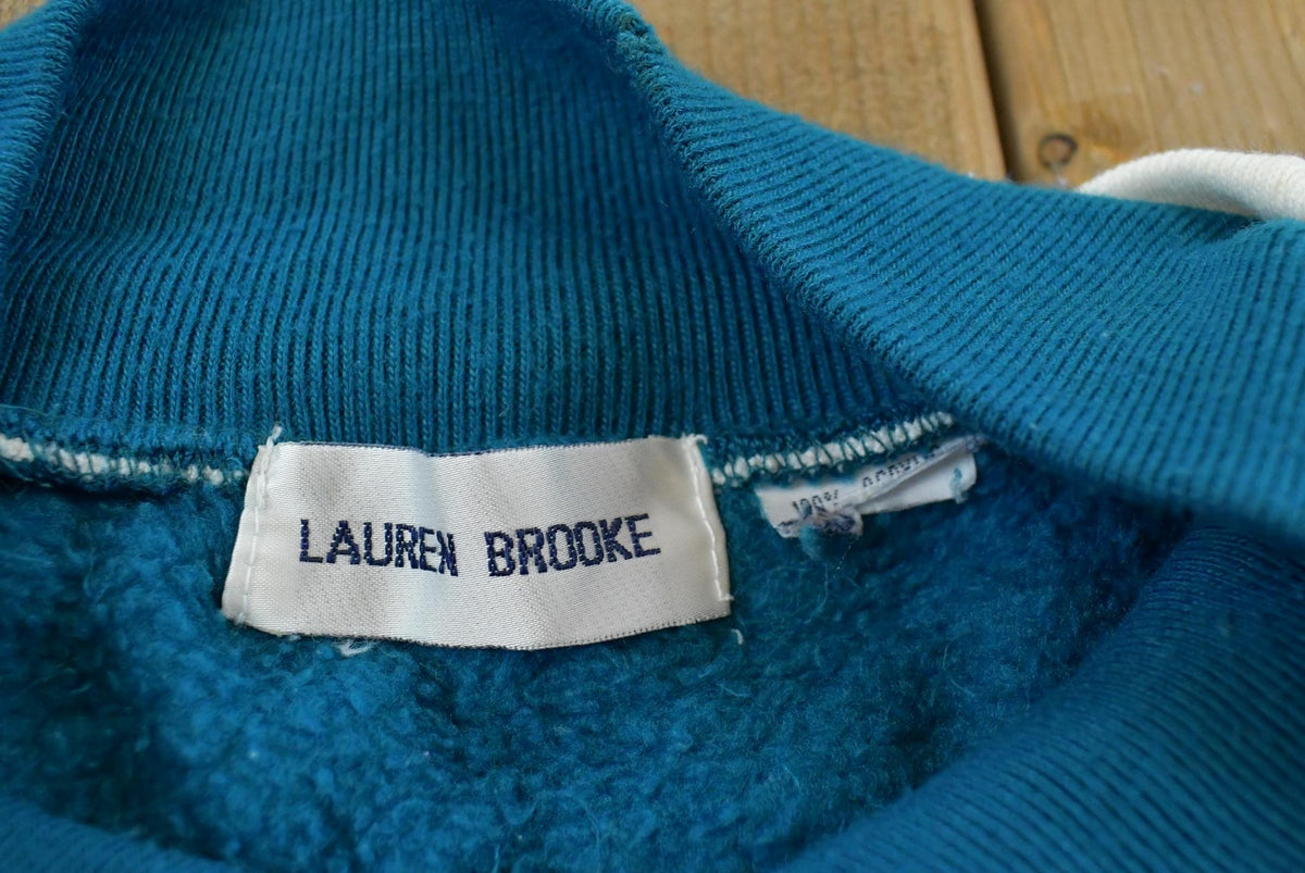 Vintage 1990s Lauren Brooke Striped Sweater Women's 3XL