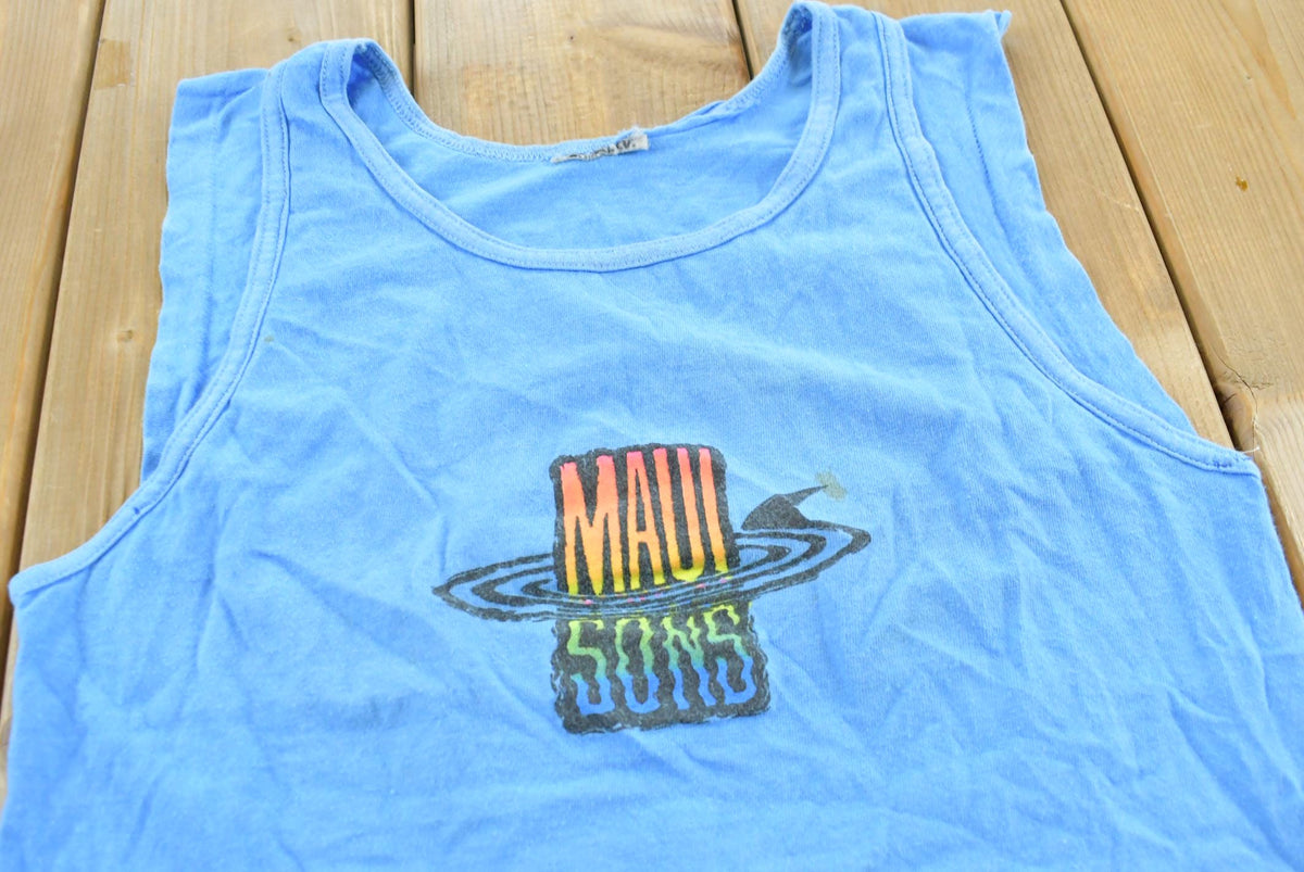 Vintage 1990s Maui Sons Souvenir Tank Top T-Shirt Youth M