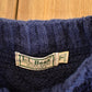 Vintage 1990s LL Bean Cable Knit Crewneck Sweater Men's S