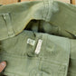 Vintage 1970s Military OG-107 Starched Sateen Fatigue Pants Men's 30 x 32