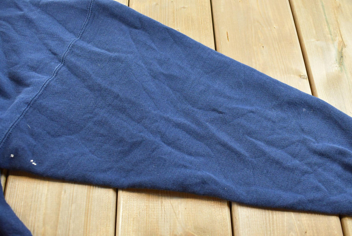 Vintage 1990s Tultex Blank Blue Crewneck Sweatshirt Men's XL