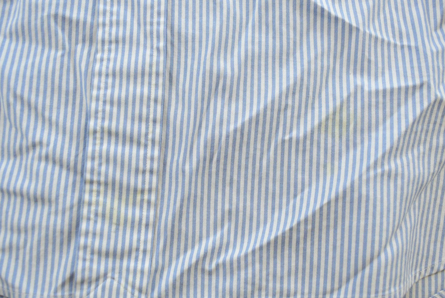Vintage 1990s Polo Ralph Lauren Blue Striped Button Up Dress Shirt Mens 2XL