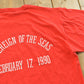 Vintage 1990 Russell Athletic Sovereign of the Seas Cruise Souvenir T Shirt Men's L