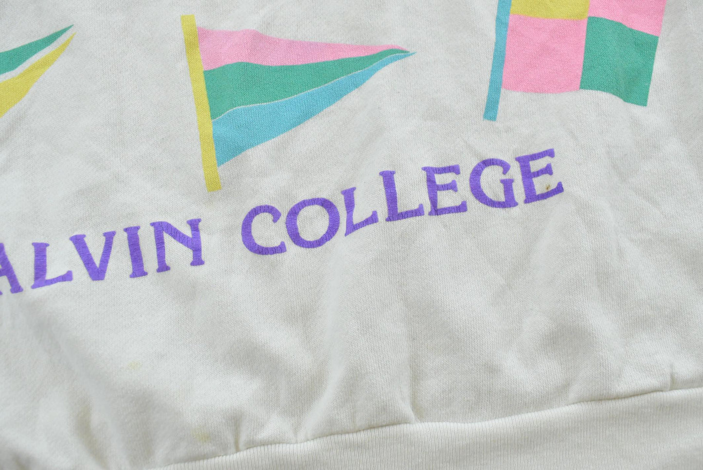 Vintage 1990s Calvin College Crewneck Sweatshirt Mens L