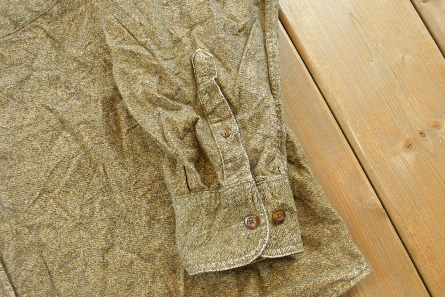 Vintage 1990s Cabela's Deerskin Chamois Button Up Shirt Men's L / Hunting Outdoorsman / 90s Streetwear / Outdoor Wear
