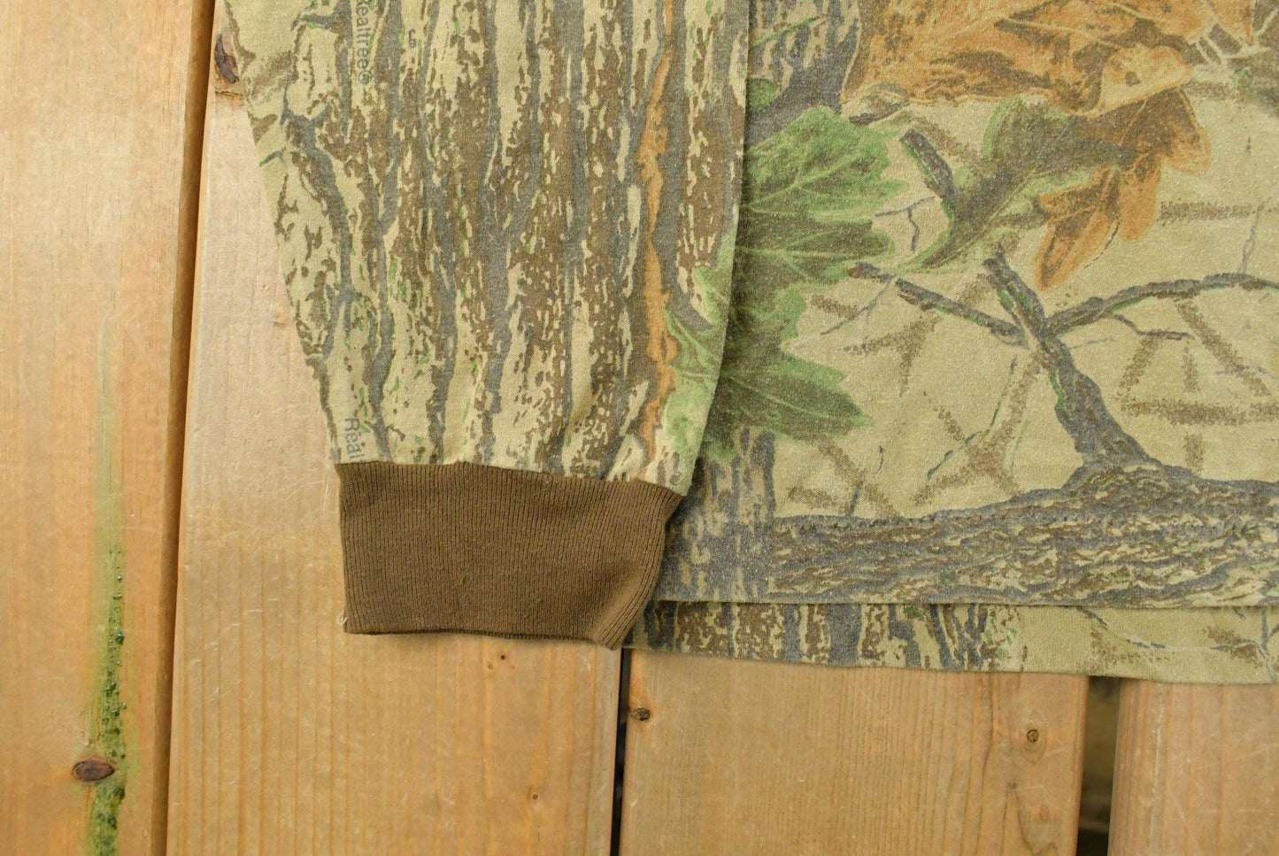 Vintage 1980s Tree Camo Long Sleeve T-Shirt Men's XL