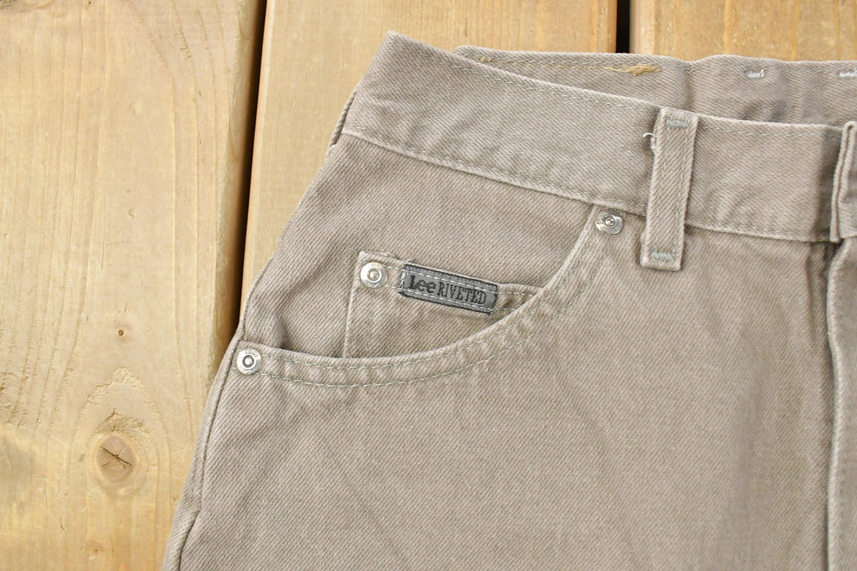 Vintage 1990s Lee Riveted Denim Jeans Women's 26 x 30
