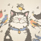 Vintage 1990's Kitty Cat Bird Cute Souvenir Grandma T-Shirt Women's M