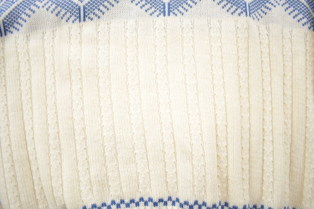 Vintage 1980s Rob Winter Knit Crewneck Sweater Women's L