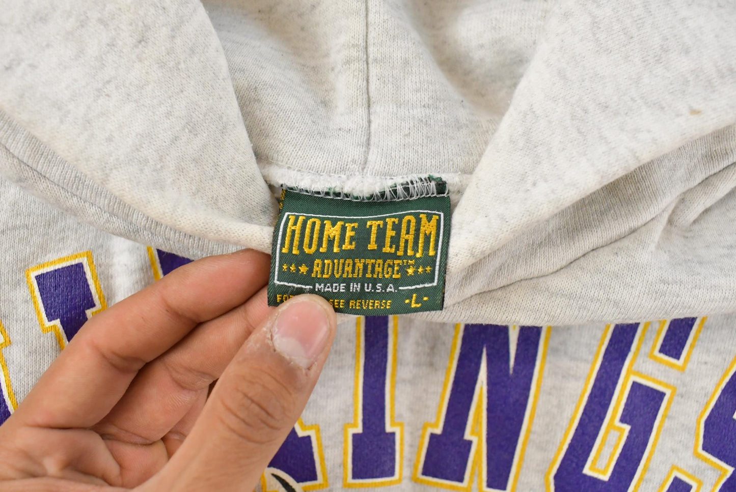 Vintage 1990s Minnesota Vikings NFL Hoodie Sweatshirt Men's L