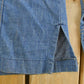 Vintage 1970s Lee Western Style Pearl Snap Button Up Denim Shirt Men's Large