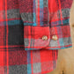 Vintage 1990s Five Brother Plaid Flannel Button Up Shirt Men's 2XL Tall