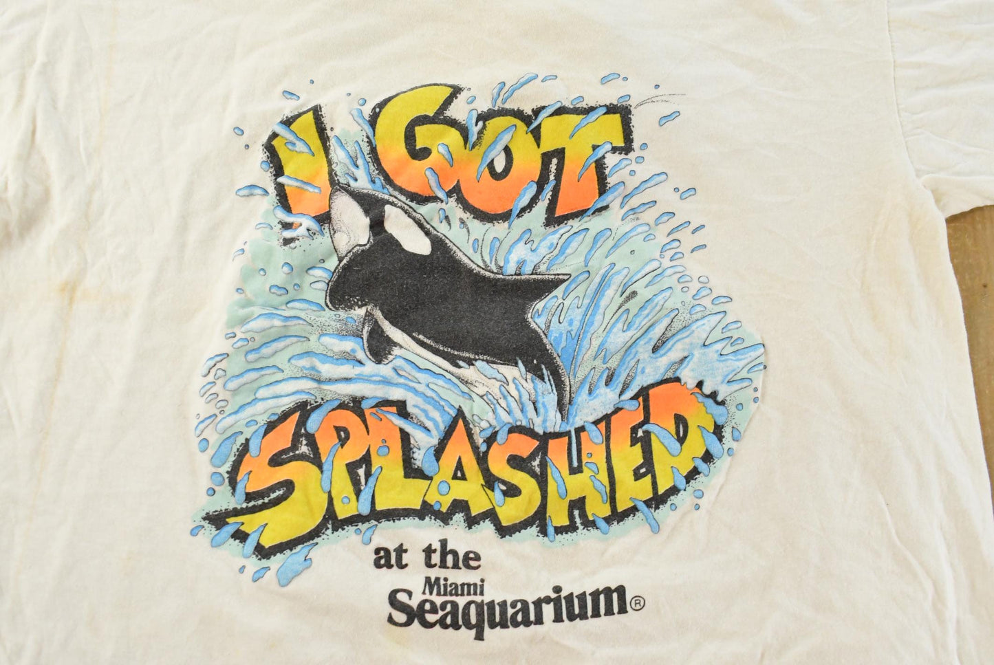 Vintage 1990s Miami Seaquarium Souvenir T Shirt Men's L