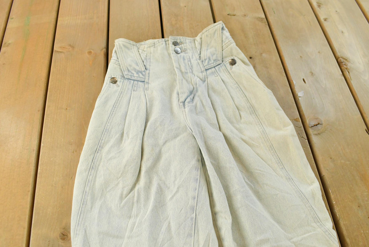 Vintage 1990s Nuovo Womens Acid Wash Denim Jeans Women's Size 23 x 30.5