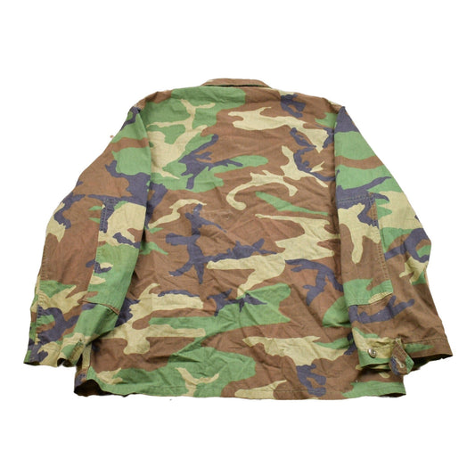 Vintage Military Button Up Jacket Men's Large