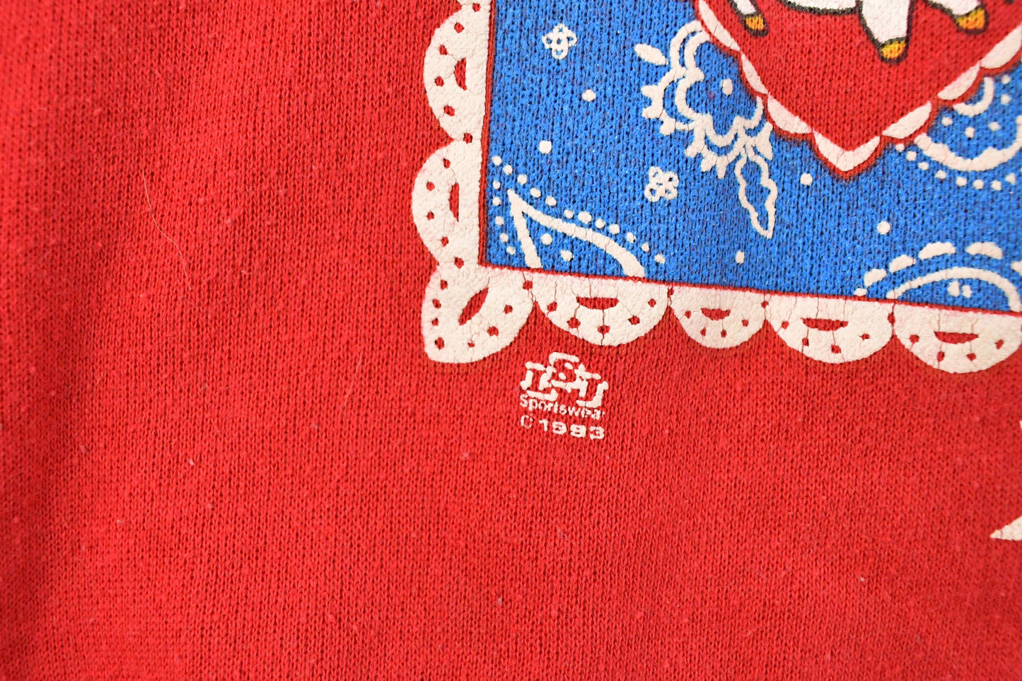 Vintage 1990s Cotton Grove Hearts Cute Collared Sweatshirt Women's 3XL