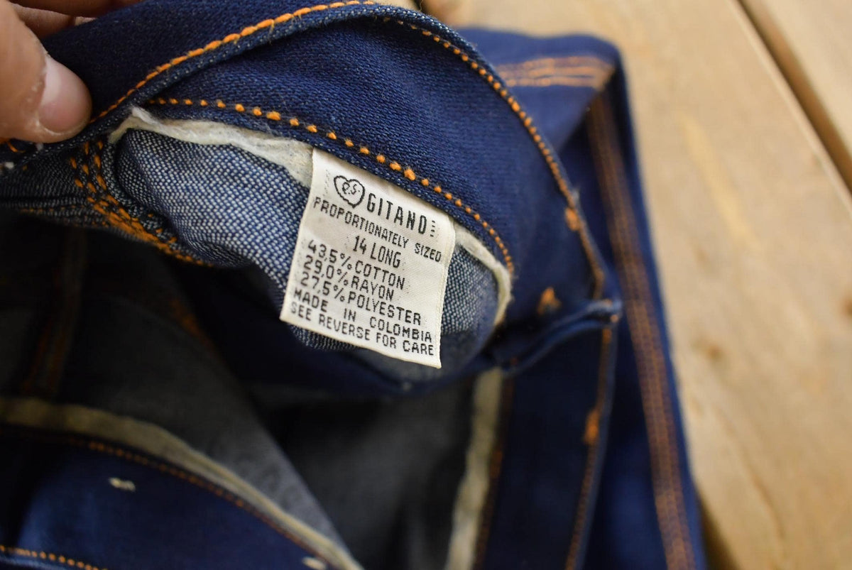 Vintage 1990s Gitano Cowboy Western Denim Jeans Women's 27 x 30.5