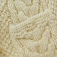 Vintage 1990s Great Northern Woolens 3D Cable Knit Hand Made Zip Up Fleece Lined Hoodie Sweatshirt Men's L