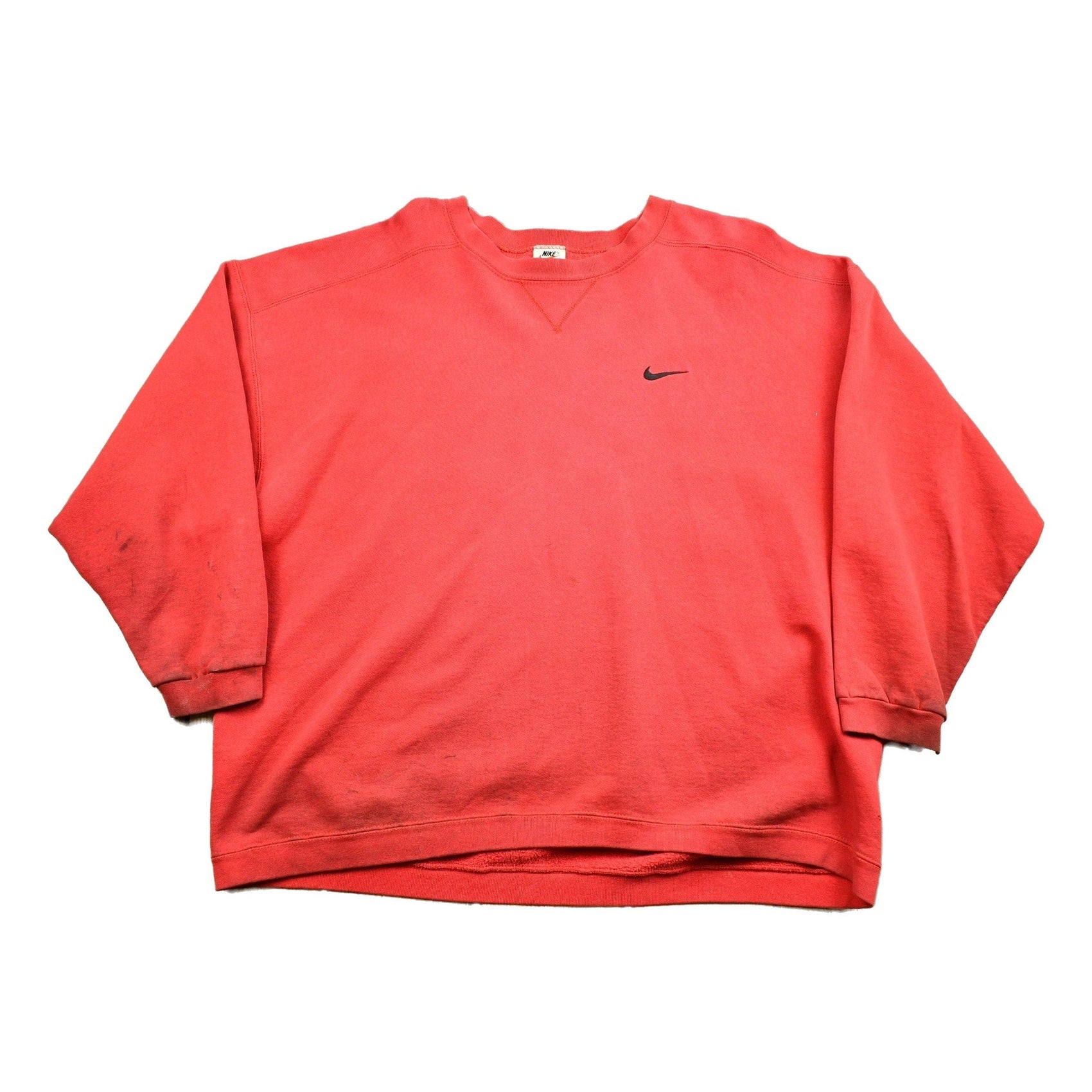 Vintage 1990s Nike Embroidered Mini Swoosh Crewneck Sweatshirt Women's XL