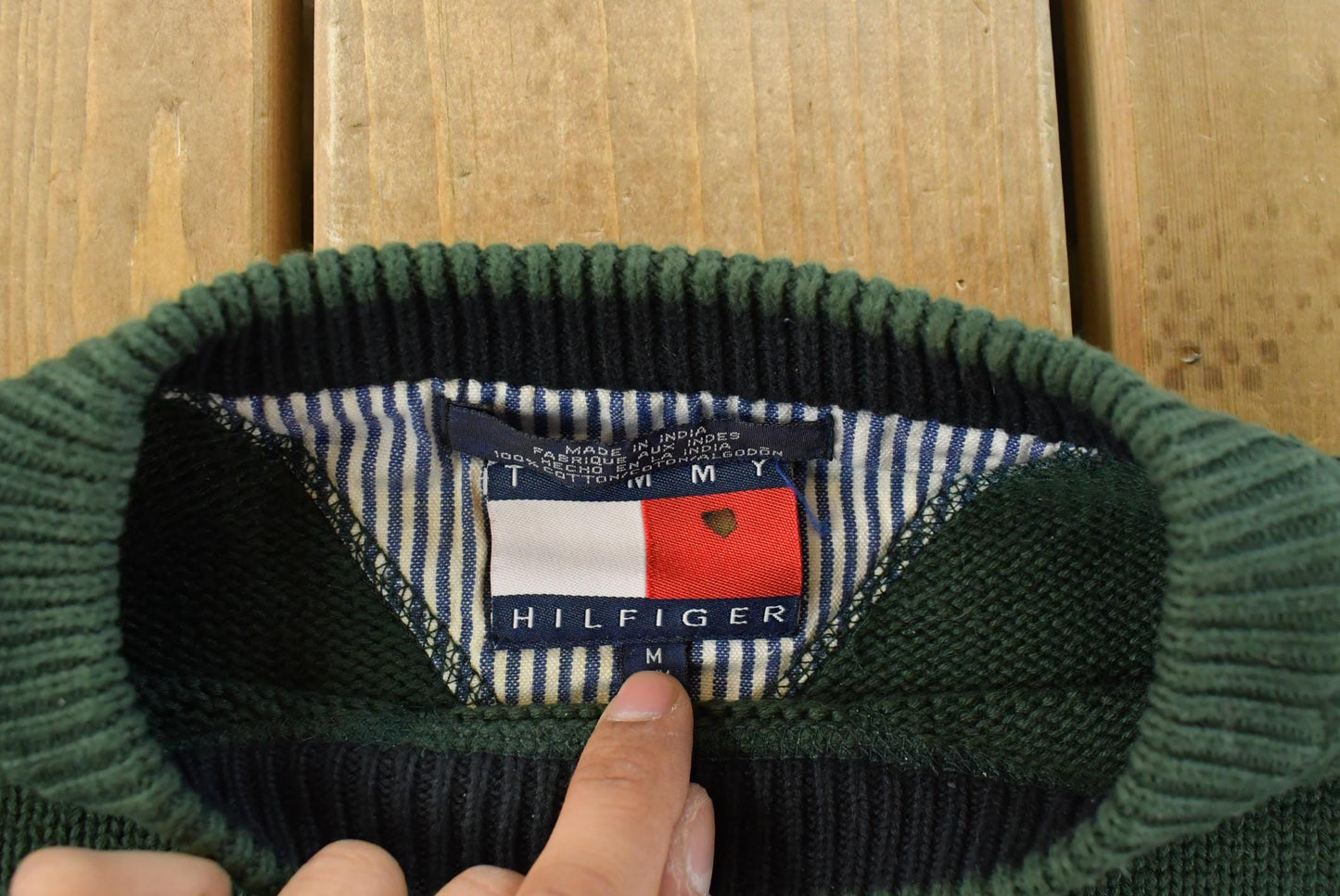 Vintage 1990s Tommy Hilfiger Knit Sweater Men's M