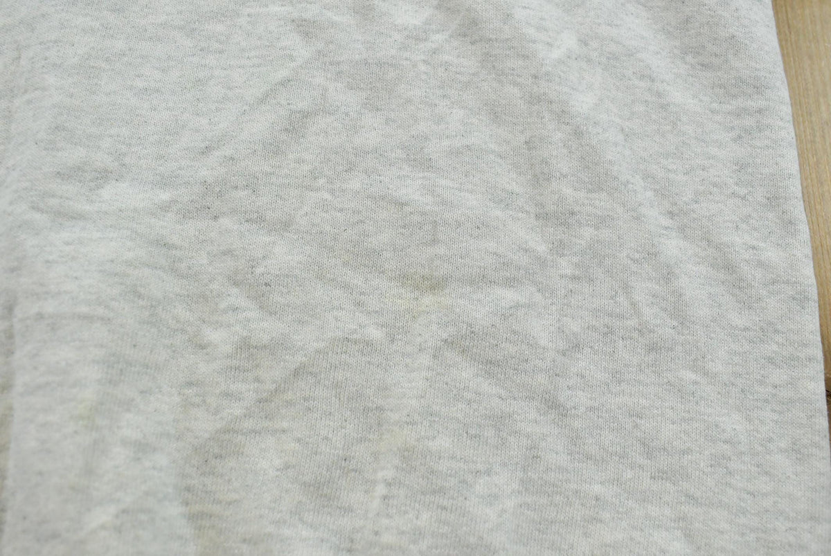Vintage 1990s Embroidered Teddy Bear Love Raglan Crewneck Sweatshirt Men's S