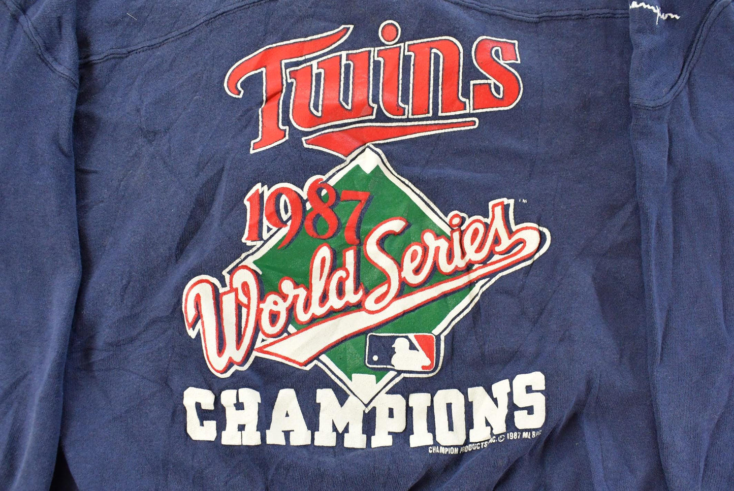 Vintage 1987 Minnesota Twins World Series Champions Crewneck Sweatshirt Men's S