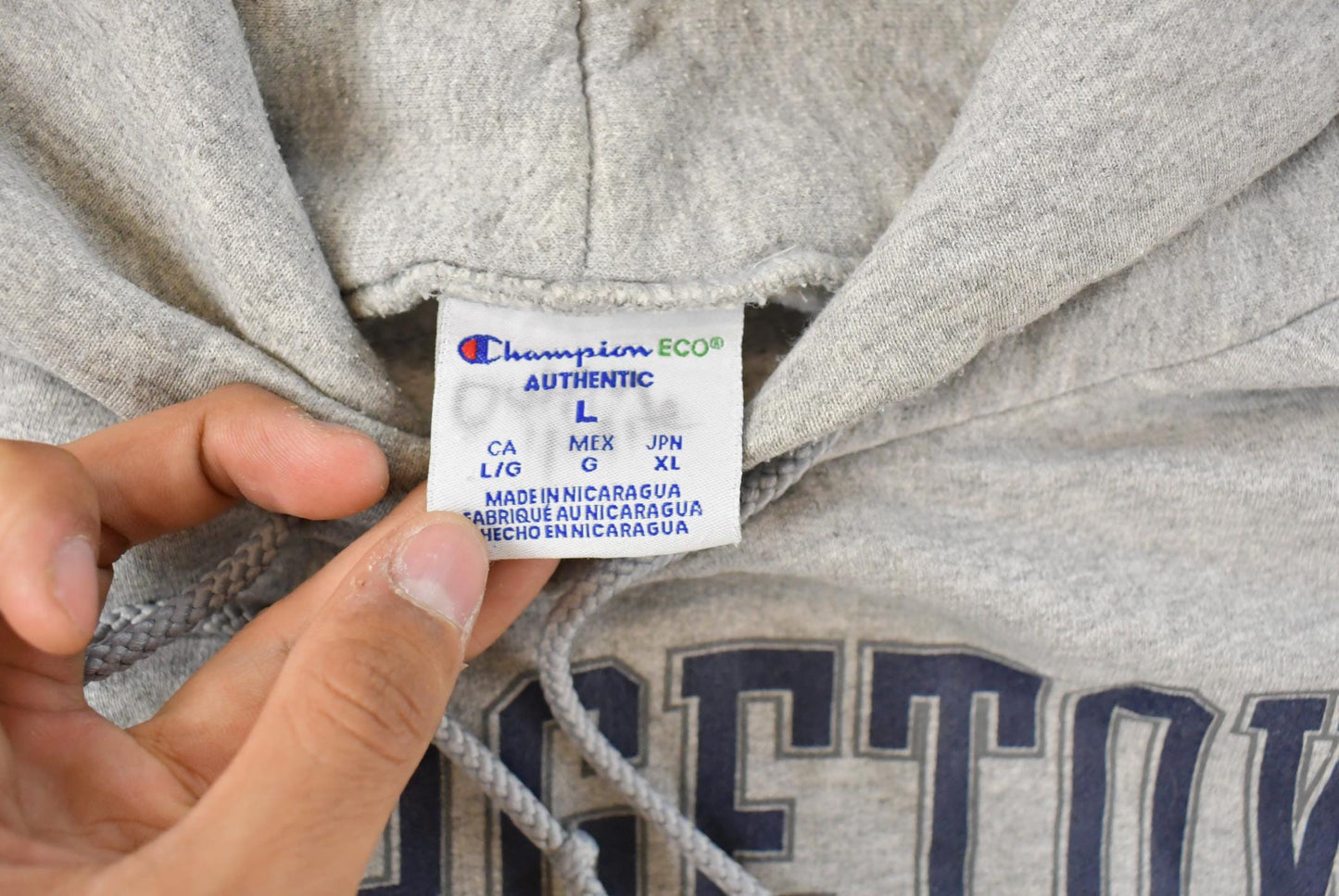 Vintage 2000s Georgetown University Hoyas Collegiate Hoodie Sweatshirt Men's Large