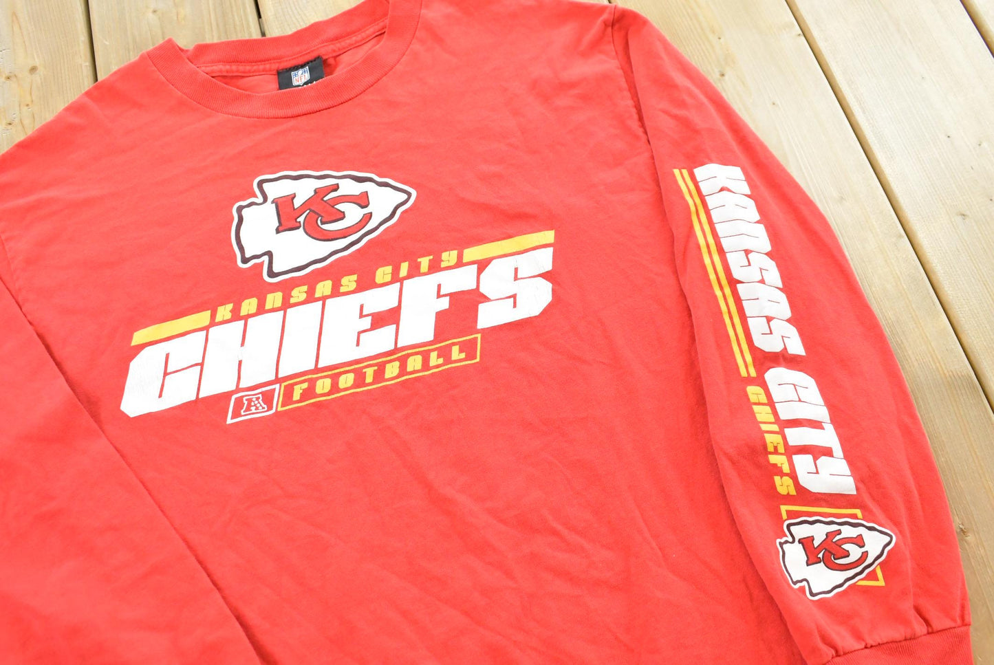 Vintage 2000s Kansas City Chiefs Long Sleeve T-Shirt Mens L
